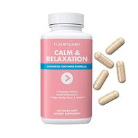 Flat Tummy Calm and Relaxation Supplement - Herbal Formula Blend Supporting Calm, Positive Mood with Ashwagandha, L-Theanine, Rhodiola Rosea