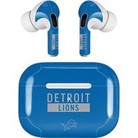 Skinit Decal Audio Skin for Apple AirPods Pro - Officially Licensed NFL Detroit Lions Blue Performance Series Design