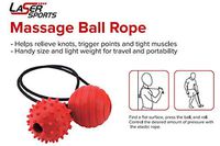 Laser Sports Massage Ball Rope - Ideal for Neck, Shoulders, Back Deep Tissue Massage, Plantar Fasciitis, Muscle Therapy - Concentrated Pressure, Post-Workout Recovery, and Targeted Pain Relief