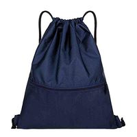 Unisex Drawstring Bag, Liraly Ladies Beach Bag Outdoor Fitness Sport Bags Bundle Pocket backpack(Navy)