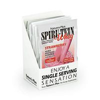 NaturesPlus SPIRU-TEIN Whey Shake - Strawberry - 8 Packets, Whey Protein Powder - Meal Replacement With Spirulina, Vitamins & Minerals For Energy - 8 Servings
