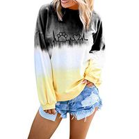 Women's Casual Sweatshirt O-Neck Long Sleeve Top Pullover Blouse Tops Shirt Sport Hoodies Sweatshirt