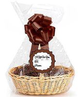 Brown 2Pack Designer Cello Bags/Tags/Bows Cellophane Gift Basket Packaging Bags Flat 18" x 30"