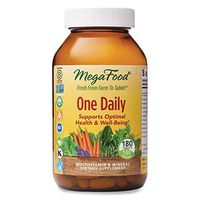 MegaFood, One Daily, Supports Optimal Health and Wellbeing, Multivitamin and Mineral Supplement, Gluten Free, Vegetarian, 180 Tablets (180 Servings) (FFP)