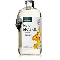 Natural Force Keto MCT Oil, Pure C8 (Caprylic Acid) in Glass Bottle, 32oz | Best for Ketone Production & Quick Energy | Premium MCTs from Non-GMO Verified Coconuts, Keto Certified – NO Palm Oil