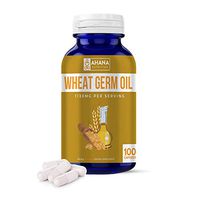 Wheat Germ Oil Capsules by Ahana Nutrition – Wheat Germ Oil to Support a Healthy Cardiovascular System and Overall Wellness (565mg – 100 Easy to Swallow Pills)