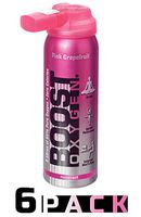 95% Pure Pocket Sized Oxygen Supplement, Portable Canister of Clean Oxygen, Increases Endurance, Recovery, Mental Acuity and Performance (2 Liter Canisters, 6 Pack, Pink Grapefruit)