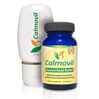 Calmovil Hemorrhoid Cream and Supplement - Hemorrhoid Symptoms Relief