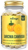 Natrogix 80% HCA Garcinia Cambogia Complex Extract,60 Capsules,Reusable Glass Bottle Packaging,Curb Appetite,Fat Burning,Natural Weight Loss Supplement,Made in USA