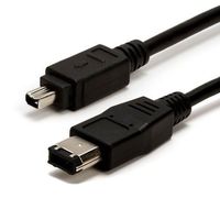 Hosa FIW-46-115 FireWire 400 Cable 4-Pin - 6-Pin 15 Feet