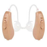 Neosonic Open Fit Hearing Amplifier to Aid and Assist Hearing, Small and Lightweight Device Designed for The Most Comfortable Listening Experience for Adults and Seniors (Beige Pair)