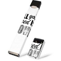 Skinit Decal Wrap for Juul E-Cigarette - Officially Licensed Skinit Originally Designed All You Need is Love BW Design