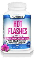 Hot Flashes Menopause Relief -All Natural Menopause Supplement with Black Cohosh for Hot Flashes,Night Sweats,Mood Swings & Anxiety Relief.60 Caps.Made in GMP Certified Facility.