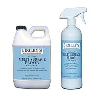 Begley's Best Earth Responsible All Natural Plant-Based Multi Surface Floor Cleaner Refill Set, 24 Spray Bottle and 64 oz Refill, Fresh Citrus Scent