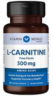 Vitamin World L-Carnitine 500 Miligram. 60 Caplets