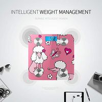 Bluetooth Weight Scales Cartoon Cute Standard Pet Dog Poodle Bluetooth Weight Scale Body Fat Composition Monitor Analyzer with Smartphone App for Body Management-396 Lbs