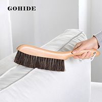 Gohide A Soft Cleaning Brush with Natural Solid Wood Handle and Natural Bristle Brush for Clothes Cleaning, Dust Hair, Sofa, Bed, Bedspread, Carpet Cleaning L:34.5cm, W:8.5cm, H:2.0cm (L) XCX