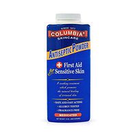 Columbia Skincare Medicated Antiseptic Powder for Sensitive Skin (14 oz) Destroys Bacteria, Soothes Itching and Irritation, Reduces Inflammation