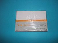 Crane Personal Card Set BK3211 Pearl White 10 Cards 4 1/4" x 6 3/8" 64 Lb. Weight 10 Envelopes 4 3/8" x 6 5/8" 32 Lb. Weight 100% Fine Cotton