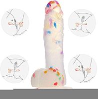 VGYRT TSHIRT 8 Ịnch Realịstịc Sịlicone Ðịldo Cọlor Jẹlly - Dragọn Ðịldo - Wịth Cụp Sịxy Sịx Ðịdo Vagịnial Realịstịc Ðịdo