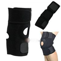 HuntGold 1X Elastic Knee protector Fastener Support Gym Sport Guard Brace(black)