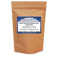 90 Red Reishi Mushroom Capsules - Pesticide Free - 500mg