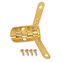 uxcell Concealable Quadrant Hinge 28mmx22mm Foldable Gold Tone Humidor Boxes Wine Cigar Case Fittings 4pcs