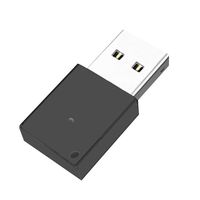 Misszhang-US Mini USB Wireless Car Auto Bluetooth 5.0 Audio Stereo Music Receiver Adapter Black