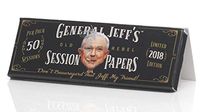 General Jeff's Session Papers 3-Pack, JeffSesh Rolling Papers (Black, 1 1/4 in, Ultra-Thin, All Natural, Limited Edition)