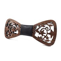 KERVINJESSIE Carved Wooden Bow Tie Wedding Male (Color : 1)