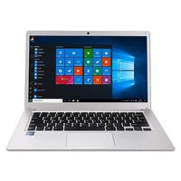 Thin and Light Laptop 14 inch HD Intel Atom X5-E8000 Quad core, 1.04Ghz CPU, up to 2.0Ghz, 4GB RAM, 64GB eMMC, Expandable 1TB HDD, WiFi, HDMI Windows 10 Home
