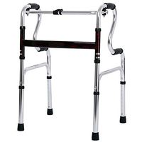 Walking Frame Hi-Riser Four-Legged Without Wheel Aluminium Lightweight Walker Folding Adjustable Height(74-92Cm) HOJZ