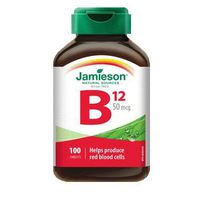 Vitamin B12 (Cobalamin) 50 mcg-100 Tablets Brand: Jamieson Laboratories