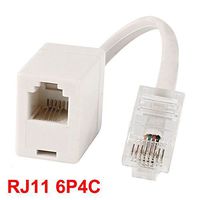 BephaMart Telephone RJ11 6P4C Female to Ethernet RJ45 8P4C Male Adapter Converter Shipped and Sold by BephaMart