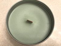 16oz HANDPOURED ECO-SOYA WAX CANDLE IN TIN w/WOOD WICK (Balsam Cedar)