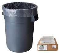 Plasticplace 55-60 Gallon Trash Bags │ 1.5 Mil │ Clear Heavy Duty Garbage Can Liners │ 38” x 58” (50Count)