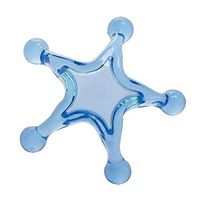 Massager - Star: Manual Back and Neck Massage Tool (Acrylic Blue)