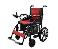 2020 Electric Wheelchairs Silla de Ruedas Electrica para Adultos FDA Approved Transport Friendly Lightweight Folding Electric Wheelchair for Adults (Lead Acid, Red)