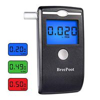 Breath Alcohol Tester, Professional Digital Breathalyzer with LCD Display, 5 Mouthpieces for Personal Use