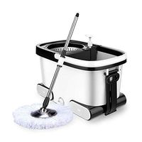 WXQ-XQ Mop and Bucket Cleaning Set Hand Pressure Dry And Wet Dual Use Adjustable Dual Drive Household (Color : C)