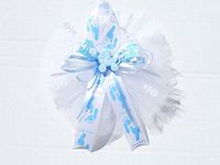Blue Baby Feet It's a Boy Baby Shower Themed Corsage for Grandma ,Aunt or Host Boy ( Blue, White)