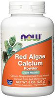 NOW Supplements, Red Algae Calcium Powder with Calcium, Magnesium and Trace Minerals Derived from Red Marine Algae, 8-Ounce
