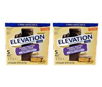 Millville Elevation Advanced Carb Conscious Better for You Peanut Butter Fudge Crisp Endulgent Bars - 2 Boxes