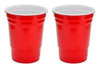 Fairly Odd Novelties 16oz Red Cup Made Out Of Melamine 2 Pack Living It Large Drink Solo or With A Friend