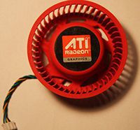 New ATI Video Card HD 4870 5970 5870 5850 4890 5450 5650 4350 Replacement 75mm fan