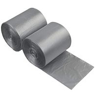 Saedy 4 Gallon Trash Bags, Clear Grey Wastebasket Bags, 2 Rolls/260 Bags