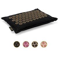 Acupressure Pillow - Acupuncture Pillow for Neck Pain Relief, Back Pain Relief and Stress Relief - Reflexology, Sciatica, Trigger Point Massage Therapy - Organic Linen Cotton with Buckwheat Hull