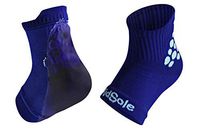 KidSole RX Gel Sports Sock for Kids with Heel Sensitivity from Severs Disease, Plantar Fasciitis (Toddler 11-2, Blue)