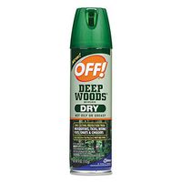 Off! CB717649 Deep Woods Dry Insect Repellent 4oz Aerosol Neutral 12/Carton