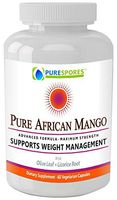 Pure African Mango - Appetite-Busting! The Ultimate All-Powerful Formula Includes Super Strength Olive Leaf and Licorice Root. 1200mg, 60 Vegetable Capsules, no fillers.